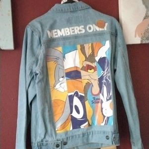 Members Only Space Jam A New Legacy Looney Tunes Denim Jacket